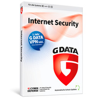 G DATA Internet Security plus VPN, Sicherheit-Software Deutsch, 3 Lizenzen, 1 Jahr