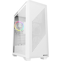 Sharkoon VS9 RGB Generalüberholt, Tower-Gehäuse weiß, Tempered Glass