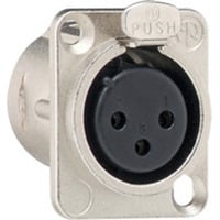 Gira XLR Steckverbinder Flanschbuchse 3-Pol-D, Anschlussdose Retail