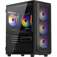 Krux Krux Orona, Tower-Gehäuse schwarz, Tempered Glass