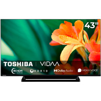 Toshiba 43UV3363DA, LED-Fernseher 108 cm (43 Zoll), schwarz, UltraHD/4K, Triple Tuner, SmartTV, VIDAA