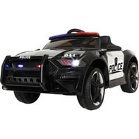 Jamara Ride-on US Police Car, Kinderfahrzeug schwarz/weiß, 12V