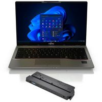 Fujitsu LIFEBOOK U7412 Generalüberholt, Notebook silber, Intel® Core™ i7-1255U, Intel® Iris® Xe Graphics, 16 GB DDR4, 512 GB (512 GB SSD), Windows 11 Pro
