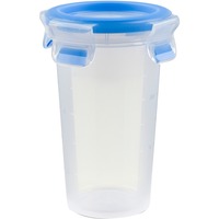 Emsa CLIP & CLOSE Frischhaltedose 0,35 Liter transparent/blau, rund, Ø 9,2cm