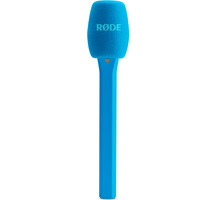 Rode Microphones Interview Micro , Mikrofon blau, Handadapter für Rode Wireless Sendemodule
