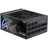 MSI MPG Ai1300TS PCIE5, PC-Netzteil schwarz, 2x 12-Pin High Power GPU, 7x PCIe, Kabelmanagement, 1300 Watt