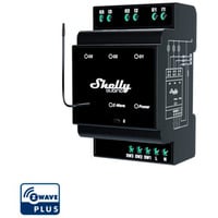 Shelly Wave Pro 3, Relais schwarz, 3 Kanäle mit je 16 A