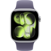 Apple Watch Series 11, Smartwatch silber, Aluminium, 42 mm, Sportarmband nebelviolett M/L