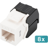 Digitus CAT 6 Keystone Modul, ungeschirmt - 8 Stk., Keystone-Modul 8 Stück, werkzeuglos, ungeschirmt