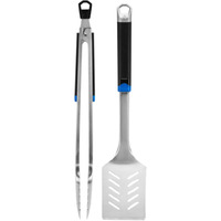 Napoleon Essential Grillbesteck-Set, 2-teilig silber/schwarz, Zange und Wender