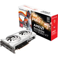 SAPPHIRE Radeon RX 9060 XT PURE 16GB, Grafikkarte weiß