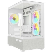 Sharkoon MK7 ARGB , Tower-Gehäuse weiß, Tempered Glass x 2