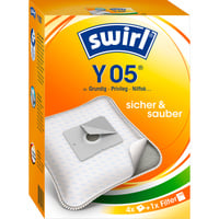 Swirl Staubsaugerbeutel Y05 MicroPor 4 Beutel, 1 Abluftfilter
