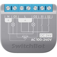 SwitchBot Switch 2 PM, Relais grau, 2 Kanäle