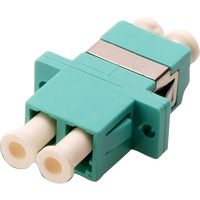 Digitus LWL Kupplung, Duplex, LC > LC Buchse, Multimode OM3 hellblau, inkl. Schrauben