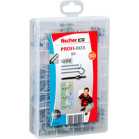 fischer Profi-Box GK + Schrauben, Dübel hellgrau, 101-teilig, mit Schrauben