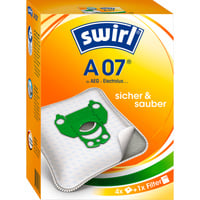 Swirl Staubsaugerbeutel A07 MicroPor 4 Beutel, 1 Abluftfilter