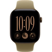 Apple Watch Series 12, Smartwatch bronze, Aluminium, 42 mm, Sportarmband Oliv M/L, Cellular