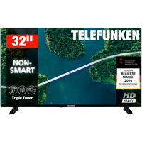 Telefunken XH32P900S, LED-Fernseher 80 cm (32 Zoll), schwarz, WUXGA, Triple Tuner, Mediaplayer