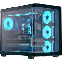 TestA P500C-G-BK-v1, Tower-Gehäuse schwarz, Tempered Glass x 3
