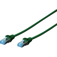 Digitus Patchkabel CAT 5e SF/UTP 0,5m grün, 0,5 Meter