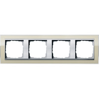 Gira Abdeckrahmen vierfach, Abdeckung beige, Retail