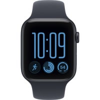 Apple Watch SE 3, Smartwatch schwarz, 44 mm, Sportarmband Navyblau S/M, Cellular