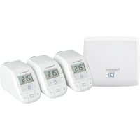 Homematic IP Smart Home Starter Set Heizen weiß, Homematic IP Access Point (HmIP-HAP), 3x Homematic IP Heizkörperthermostat - basic (HmIP-eTRV-B)
