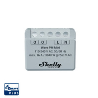 Shelly Wave PM Mini Z-Wave, Relais grau