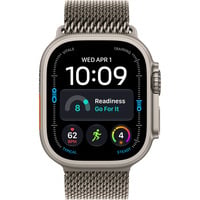 Apple Watch Ultra 4, Smartwatch Titan natur, 49 mm, Milanaise Armband Titan natur L, Cellular