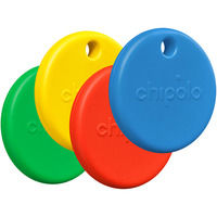 Chipolo POP Tracker 4er-Set, Ortungstracker 4 Tracker in rot, blau, gelb, grün