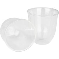 DeLonghi Cappuccino-Gläser (2er-Set), Glas transparent, 2 x 270ml