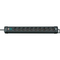 TestA Premium-Line Steckdosenleiste 10-fach schwarz, 3 Meter